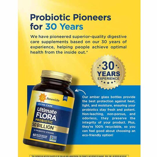 Ultimate Flora Probiotic 50 Billion Extra Care Formula, RNL